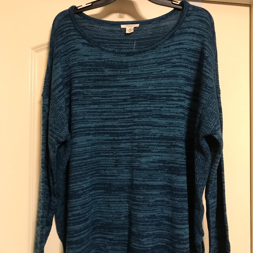 NWT Westbound Woman Blue Sweater 2X